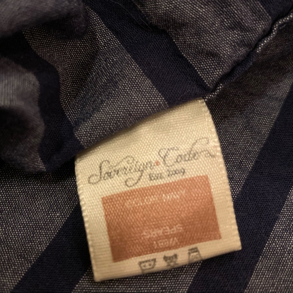 Sovereign Code XS Button Up Stipe Blue Shirt - Picture 6 of 6